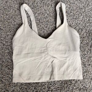 Lululemon white opal align tank size 4